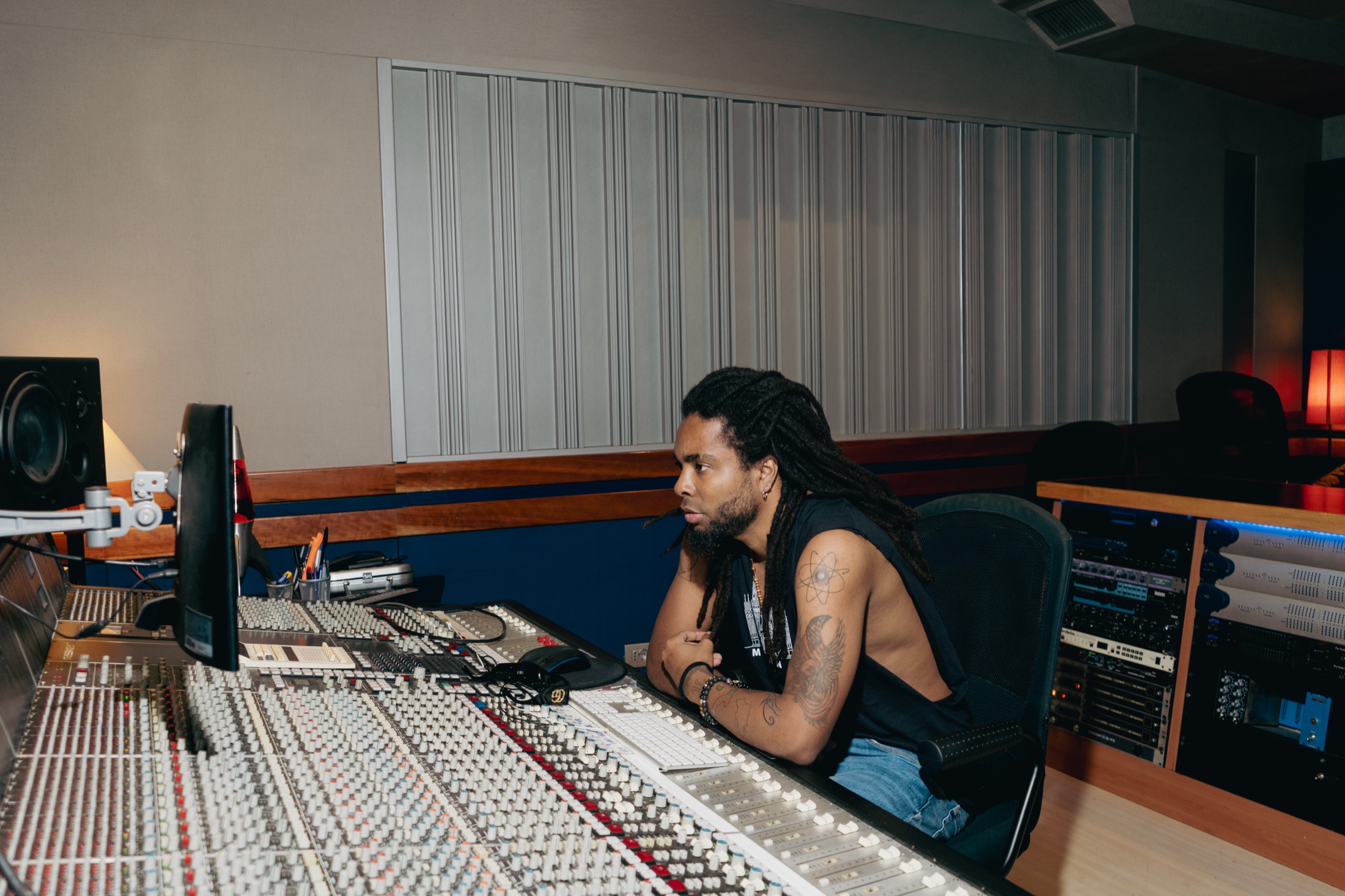 At the console — Massive Arts